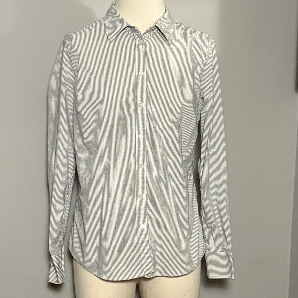 Banana Republic Size 8 Riley Tailored Fit Button Down Dress Shirt